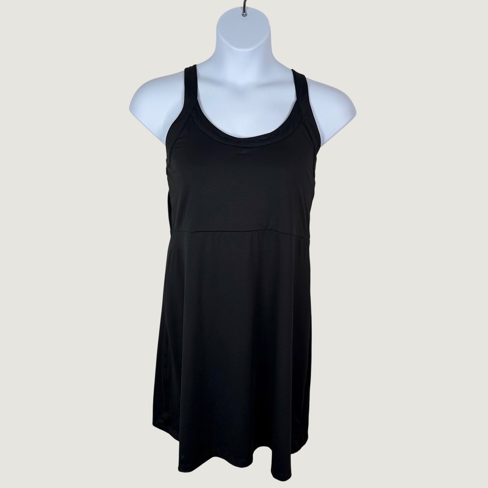 Columbia Sportswear Womens XL Black Sleeveless Racerback Active Mini Dress